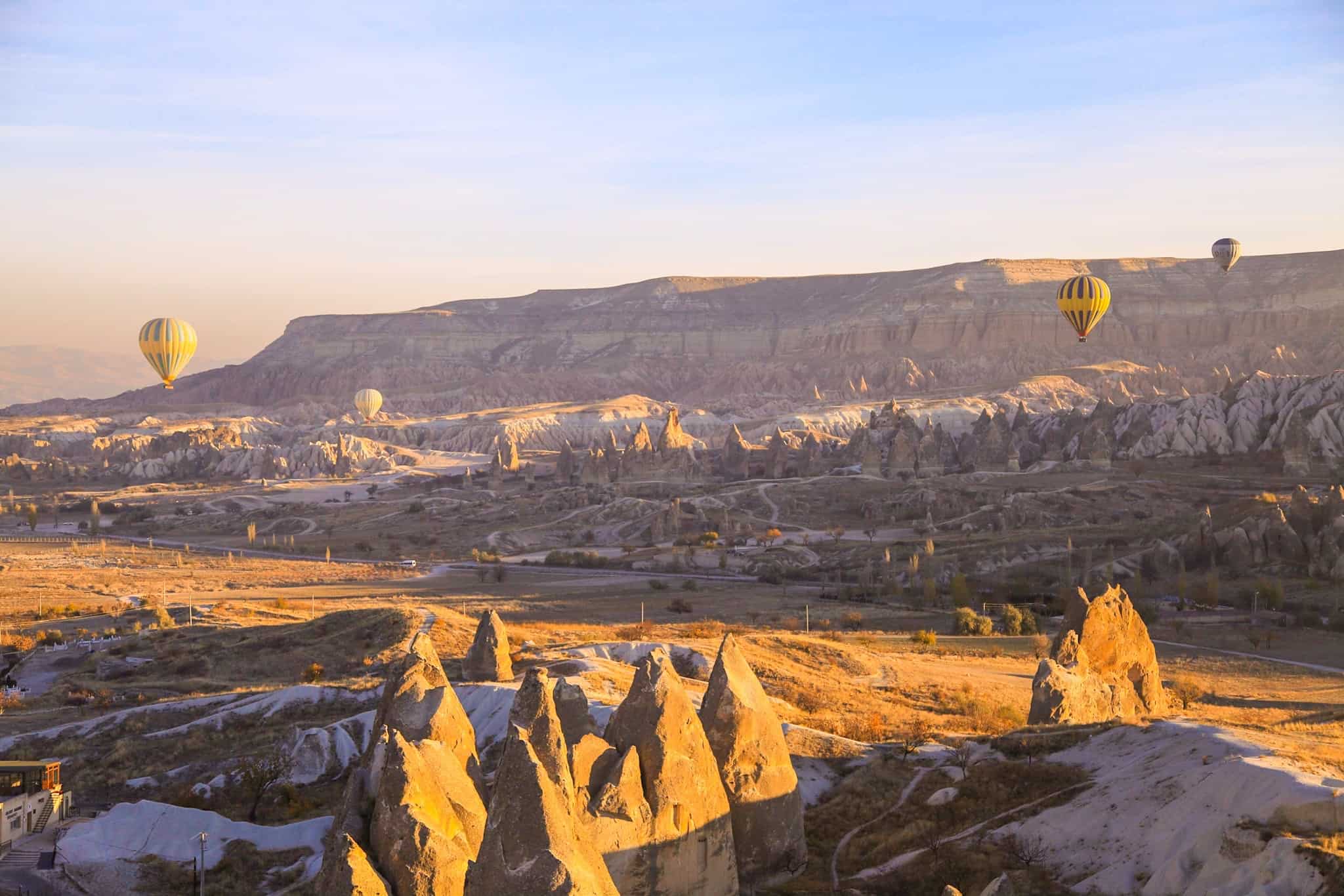 Sunrise With Hot Air Balloons Over Cappadocia Turkey