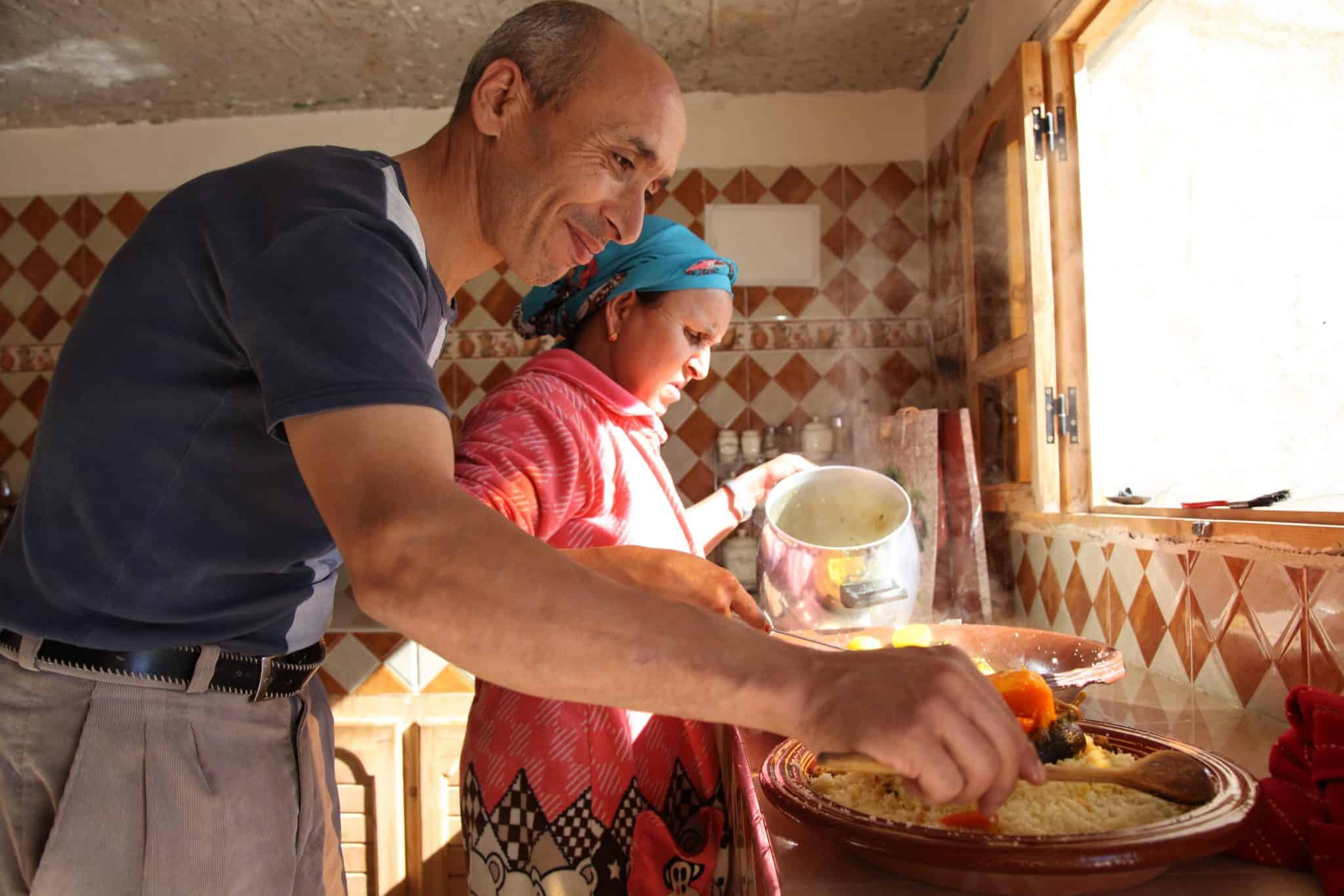 Cooking With Our Work Away Family In Morrocco