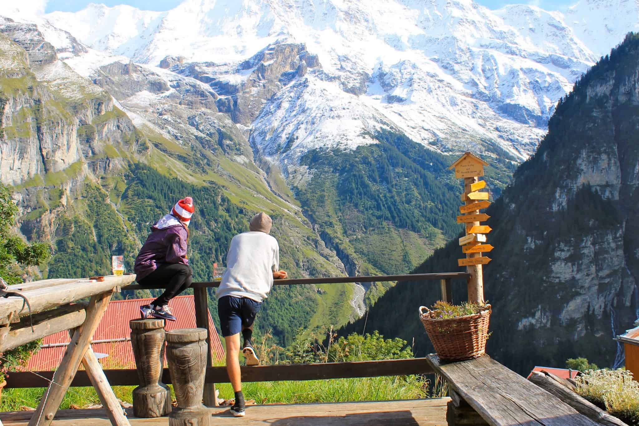 The view in Switzerland