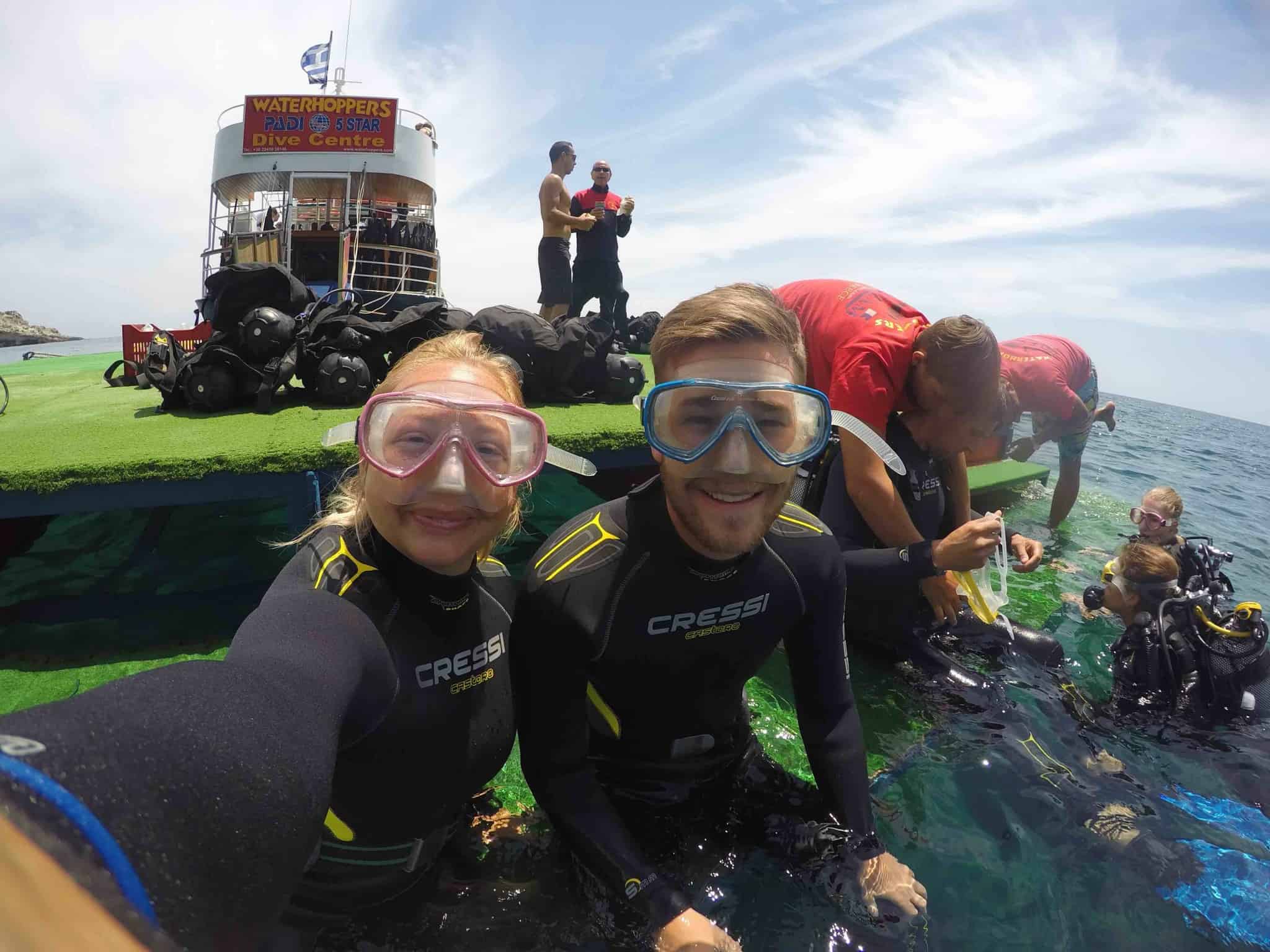 Buceo con waterhoppers