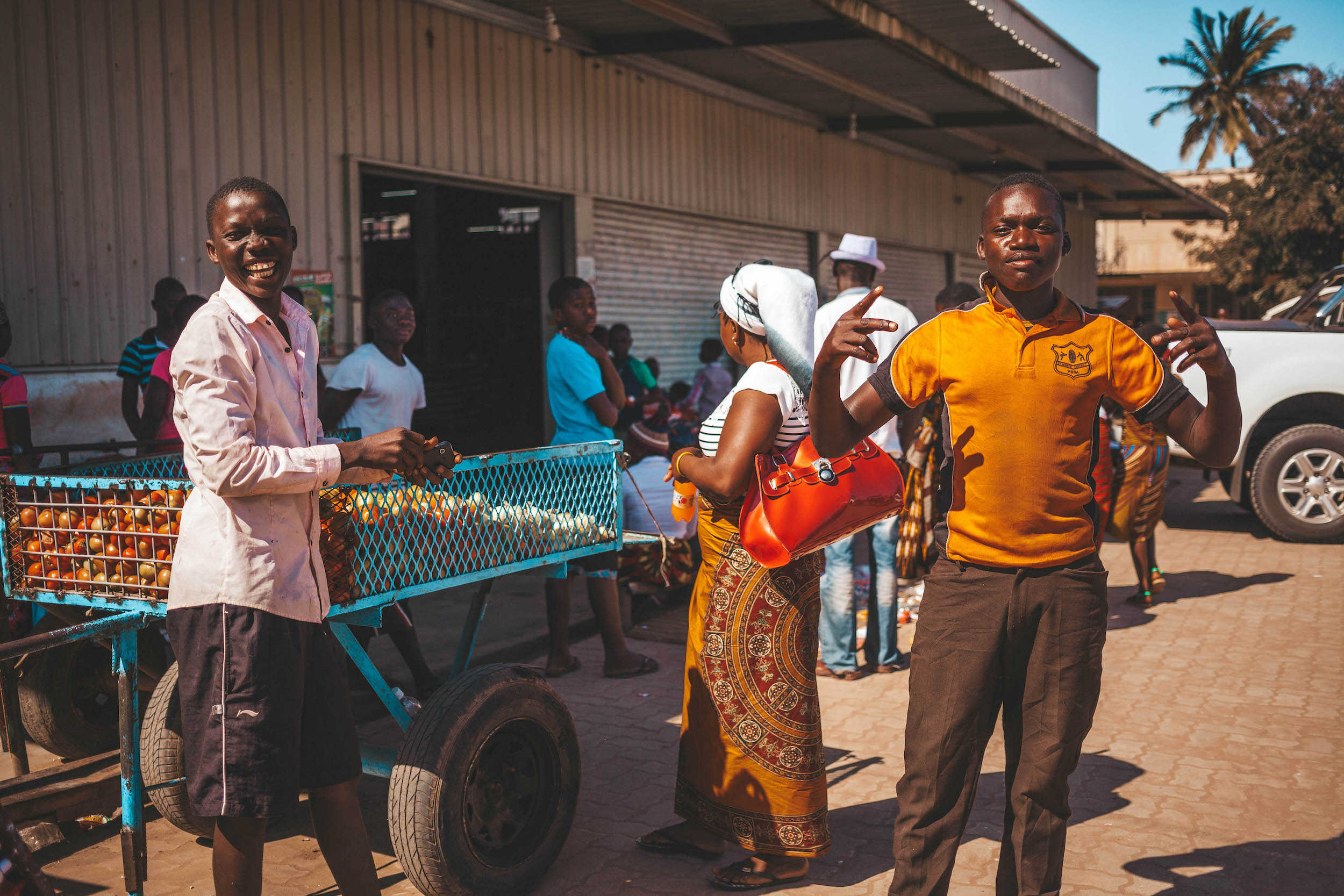 A Market In Mozambique