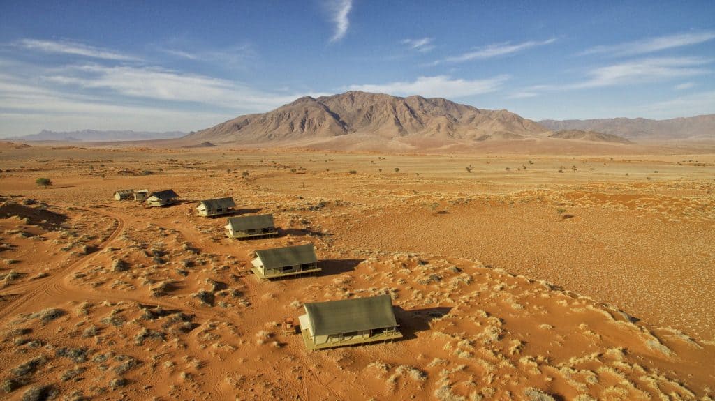 Aerial View of Dunes Camp