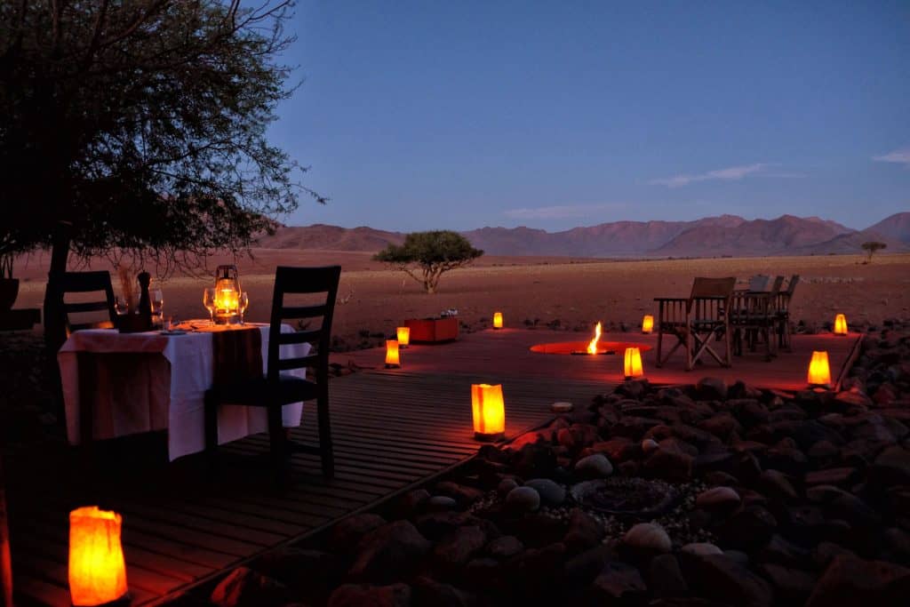 Romantic Dinner at Wolwedans