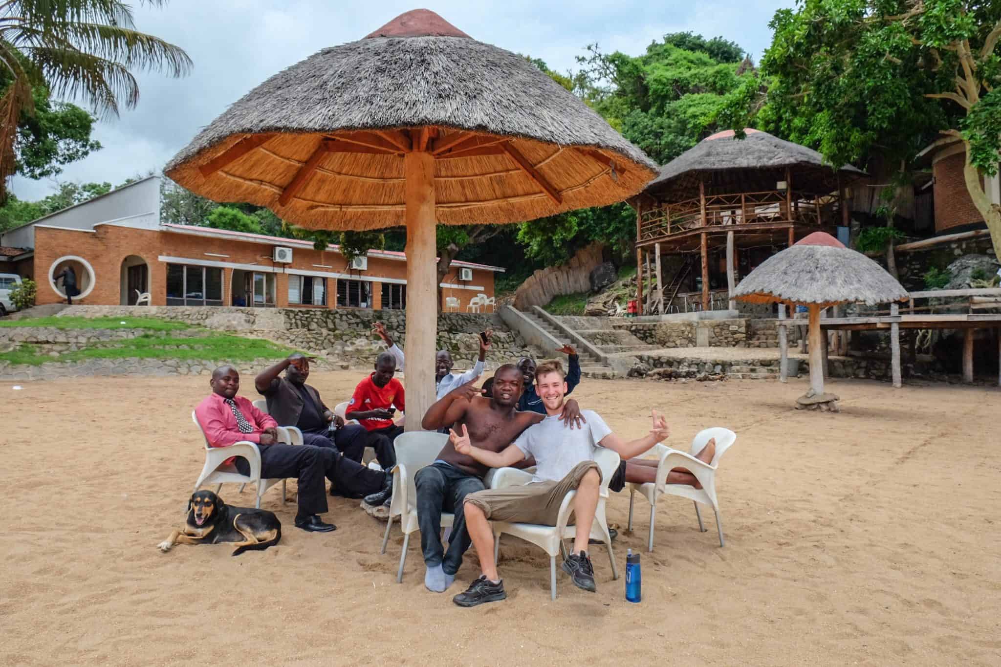 Hanging out on Lake Malawi