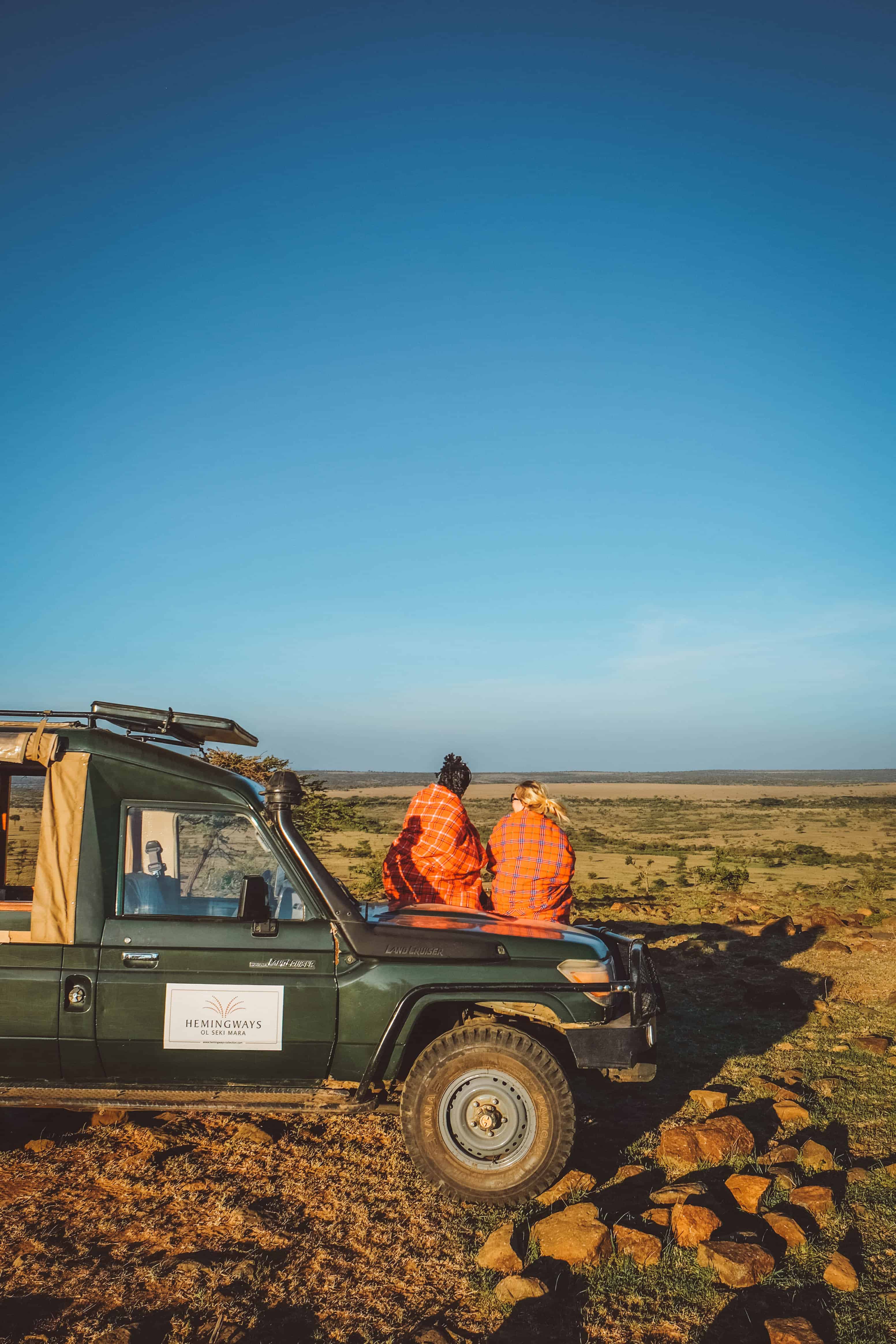 Warm Clothes on a Chilly Morning in Masai Mara, Kenya