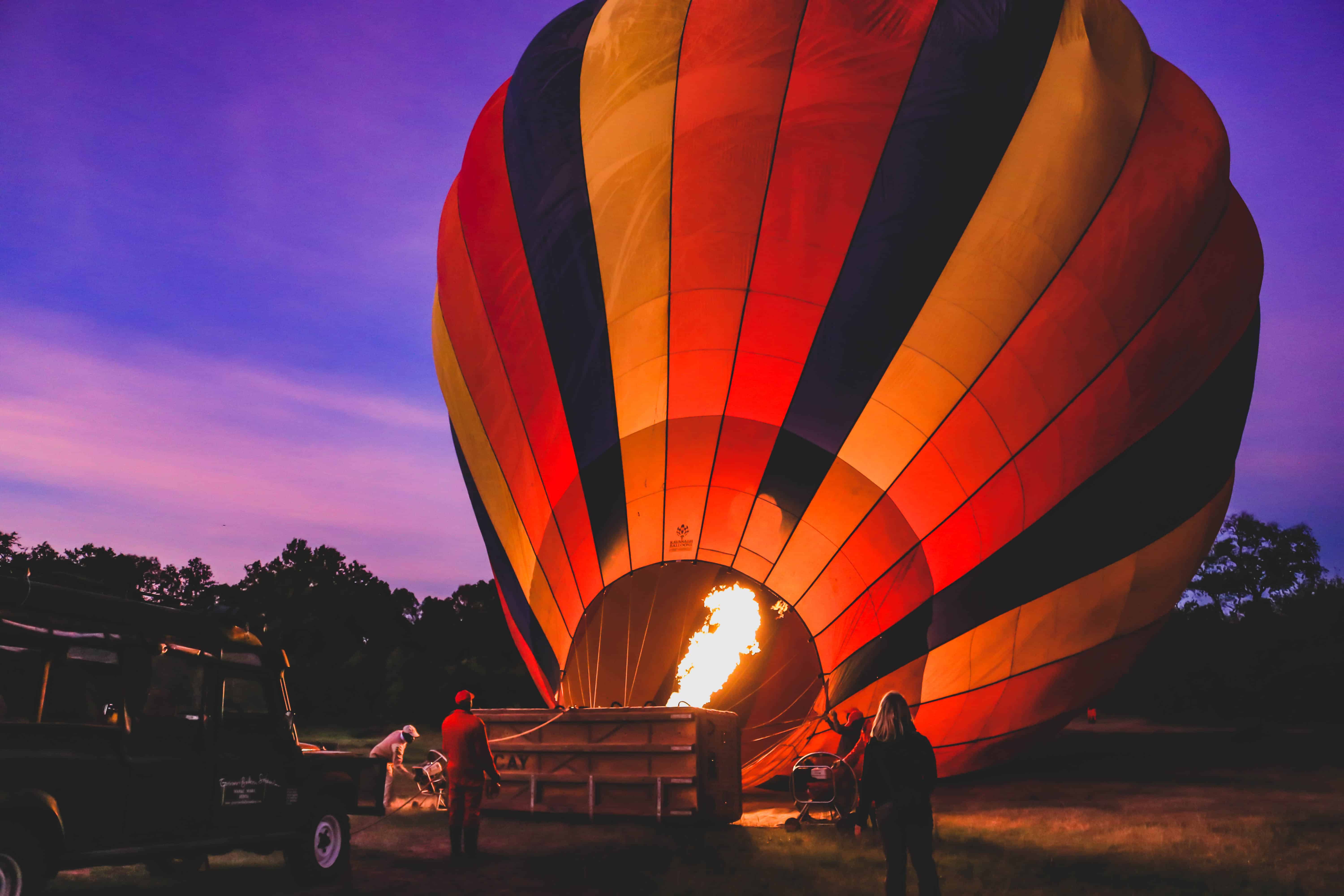 balloon safari in Africa