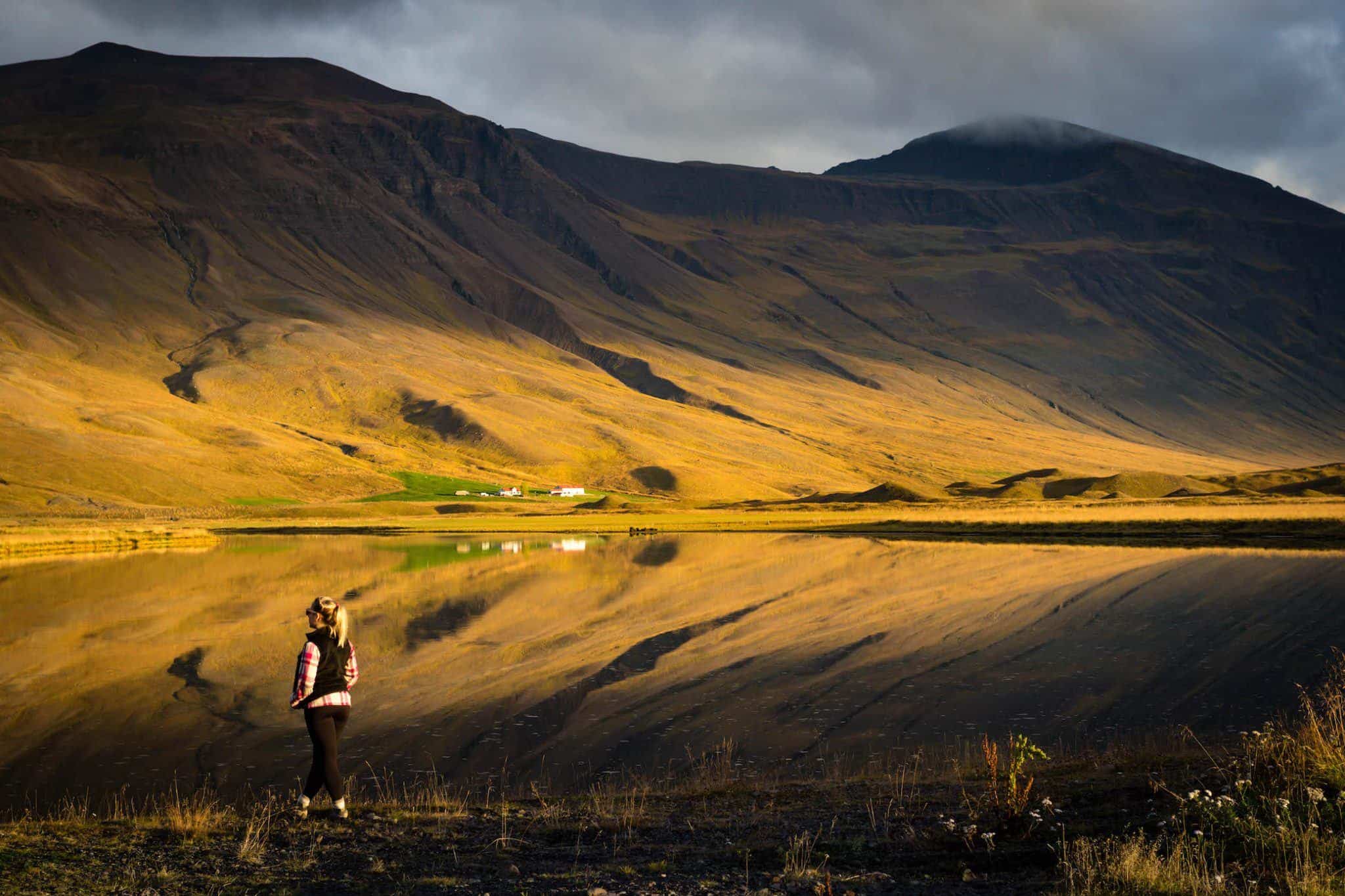 Iceland's Ring Road - Tasha Wearing a Travel Vest