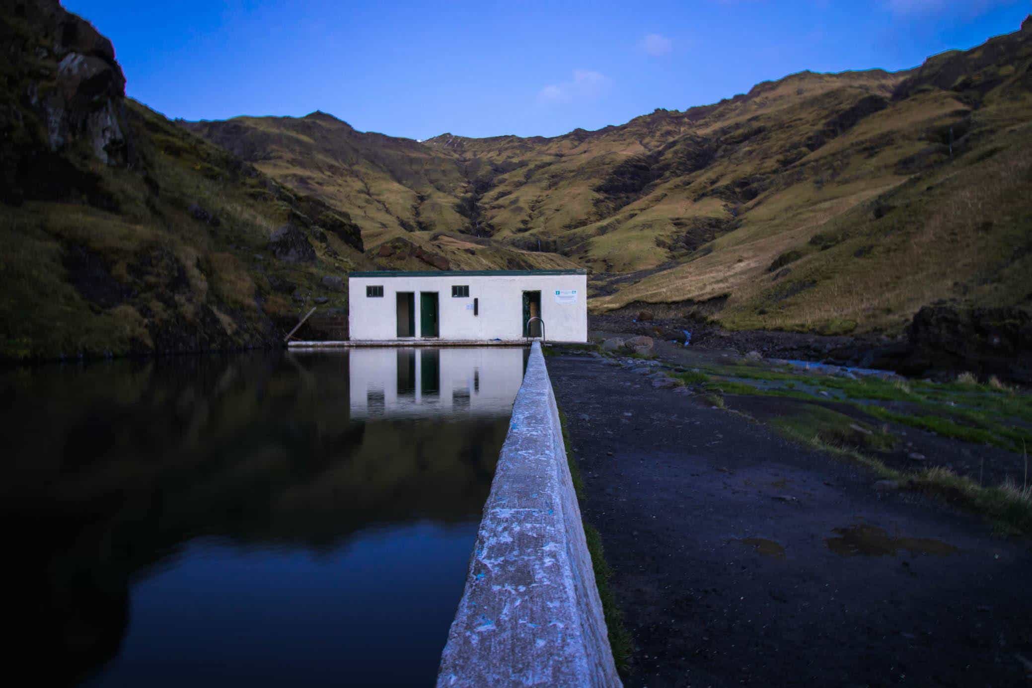 Hidden pool in Iceland