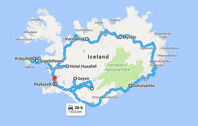 iceland road trip in february