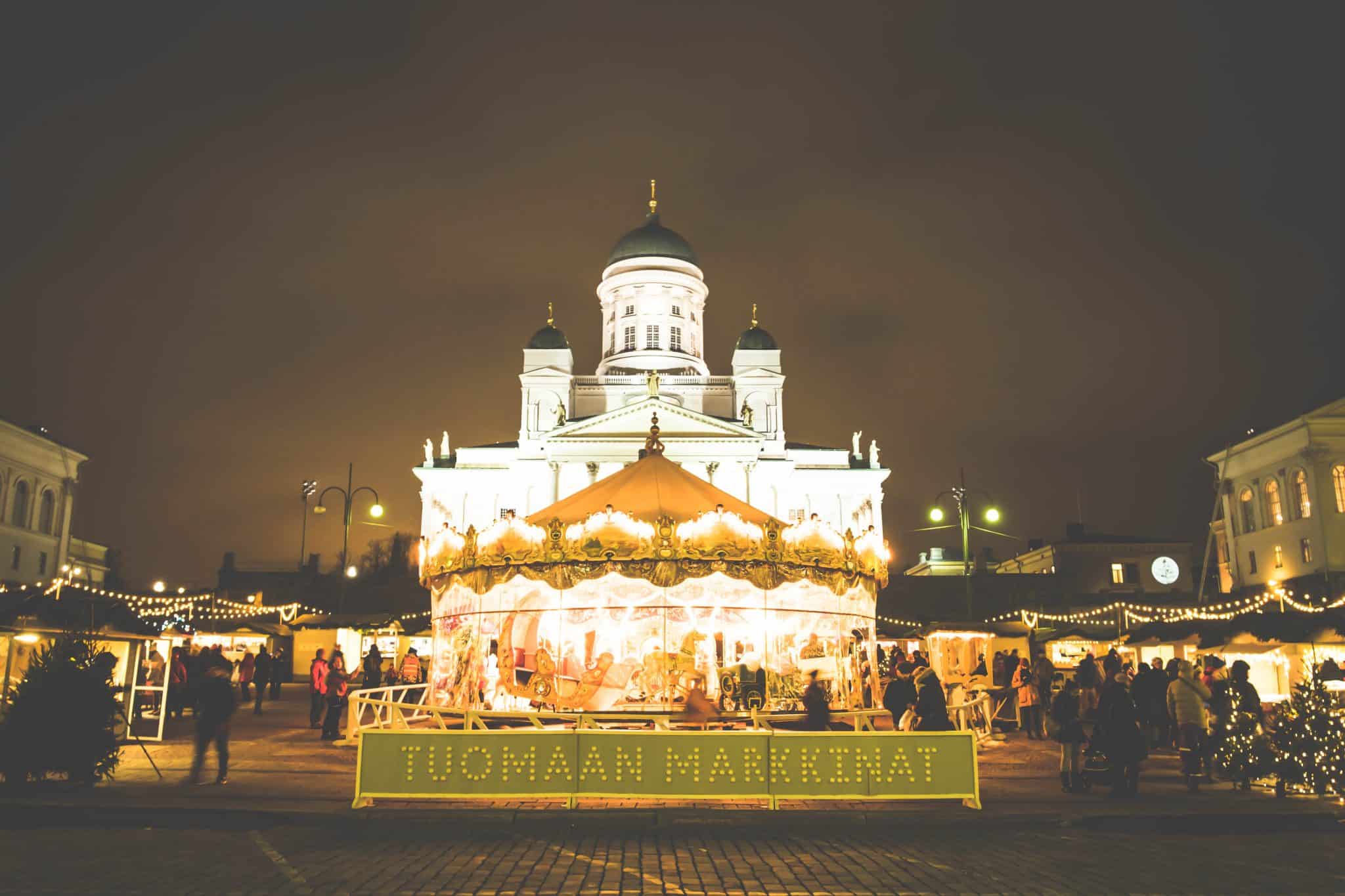 Christmas market in Helsinki