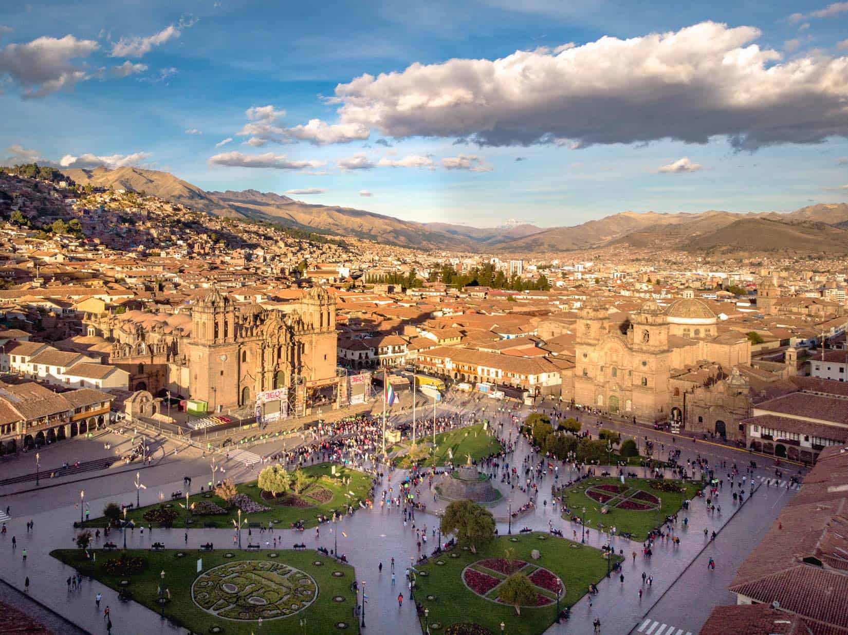 The Central Square In Cusco