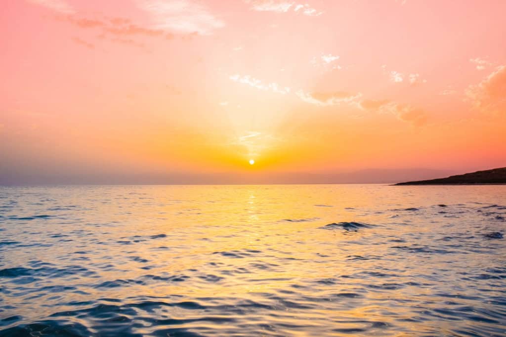 travel in jordan dead sea landscape sunset
