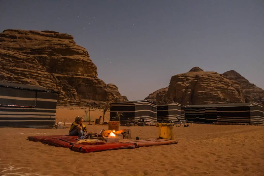 travel in jordan - wadi rum night