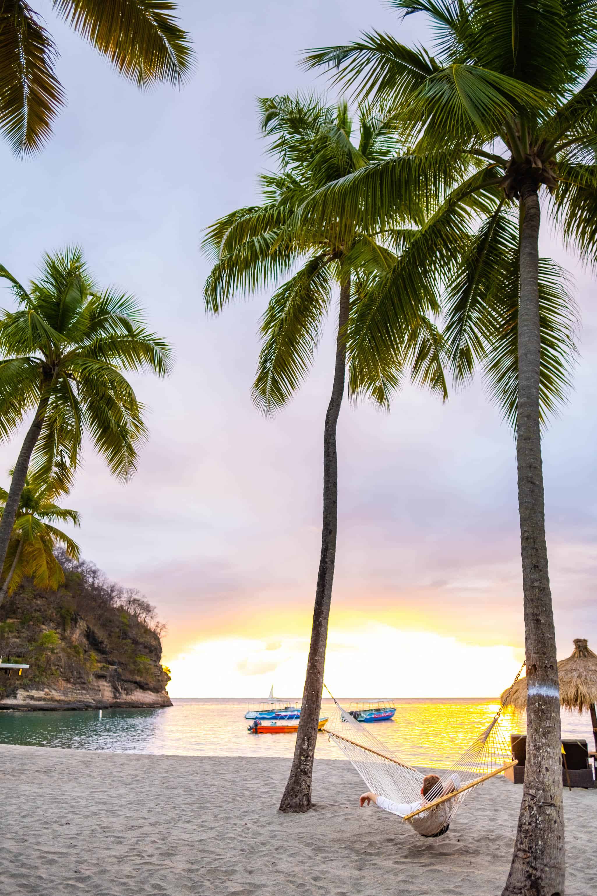 Relaxing at Anse Chastanet