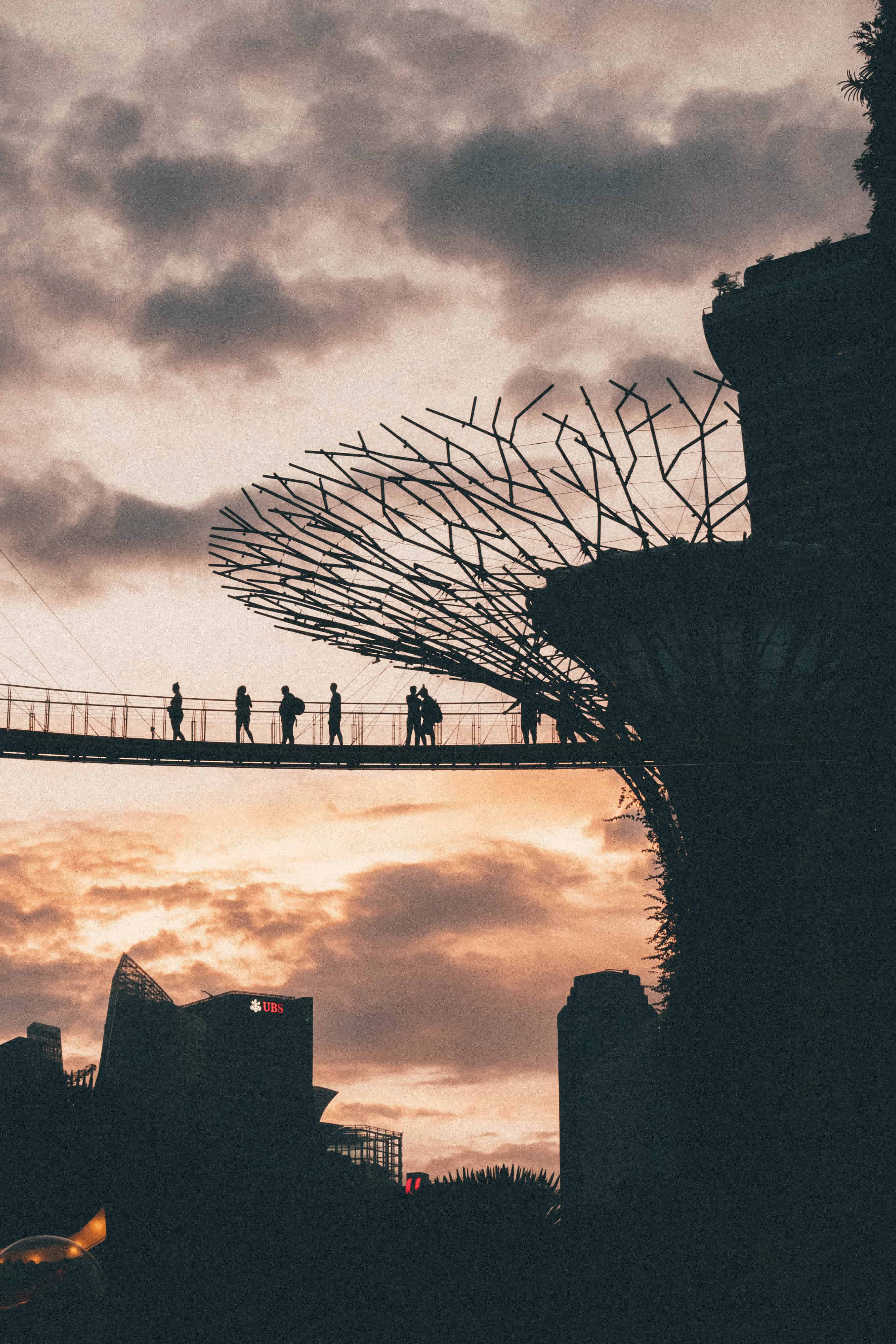 Pôr do sol em Singapura