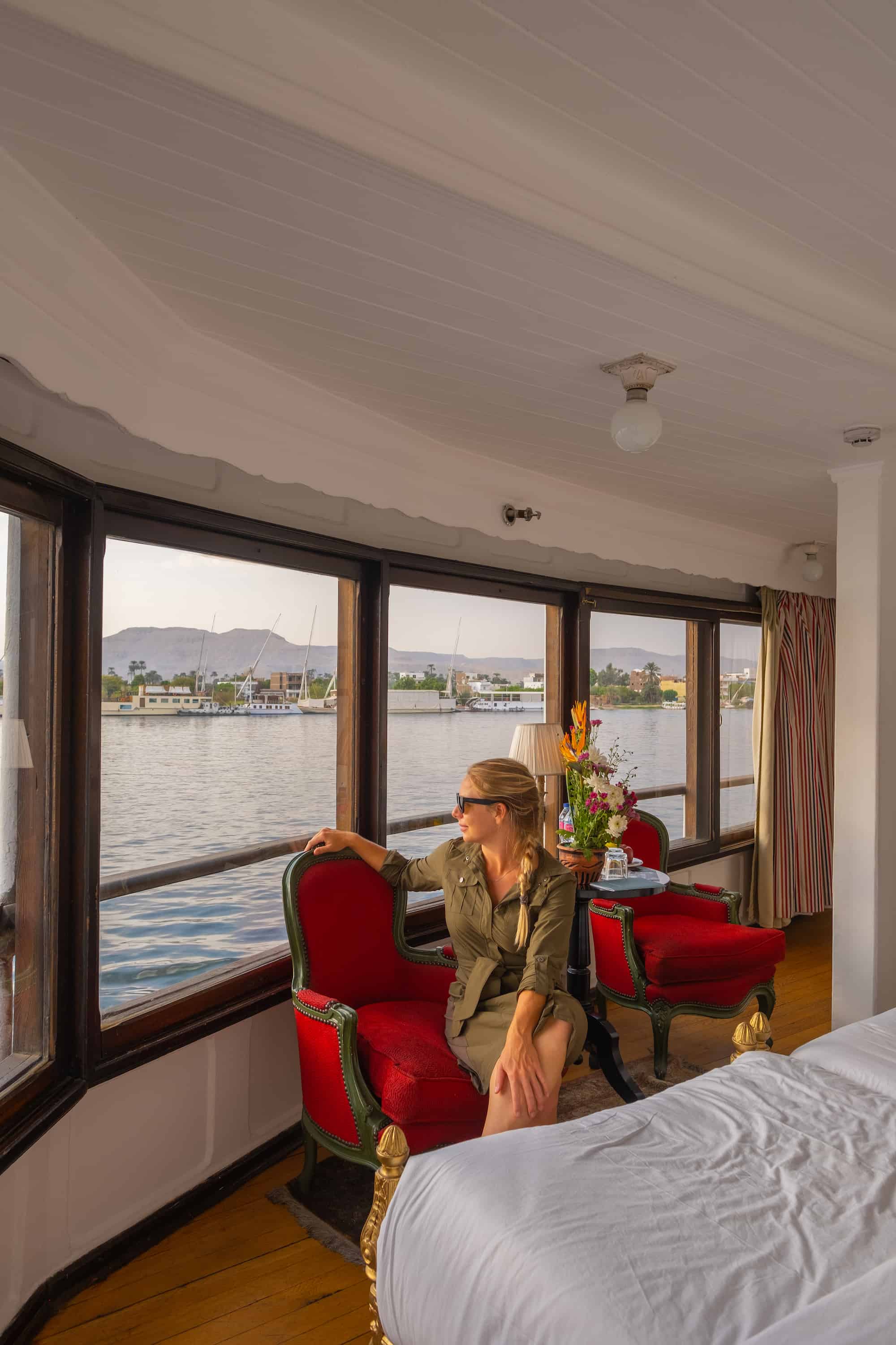 Natasha in cabin The Steamship Sudan 