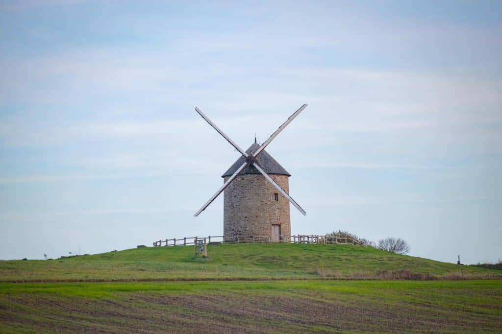 Mont Saint Michel Surrounding Area Windmill