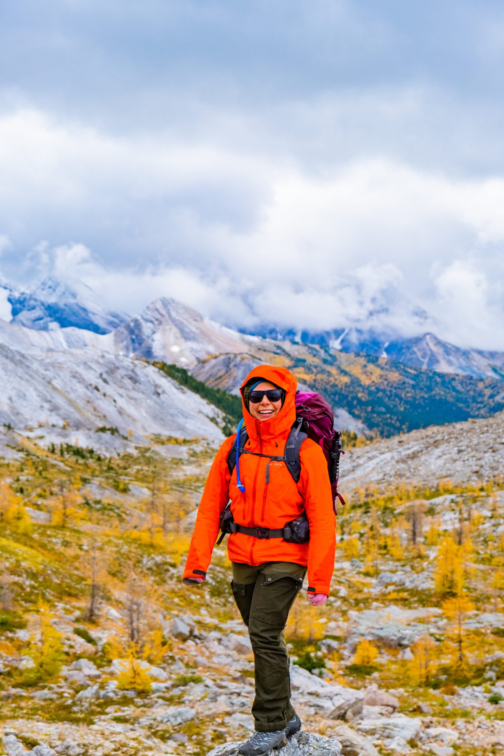 Natasha in Hiking Clothes and Overnight Hiking Backpack in Wonder Pass