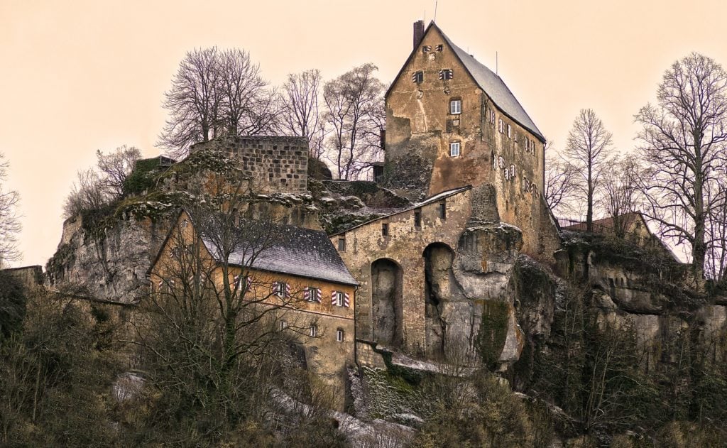 Swiss Castle in Late Fall