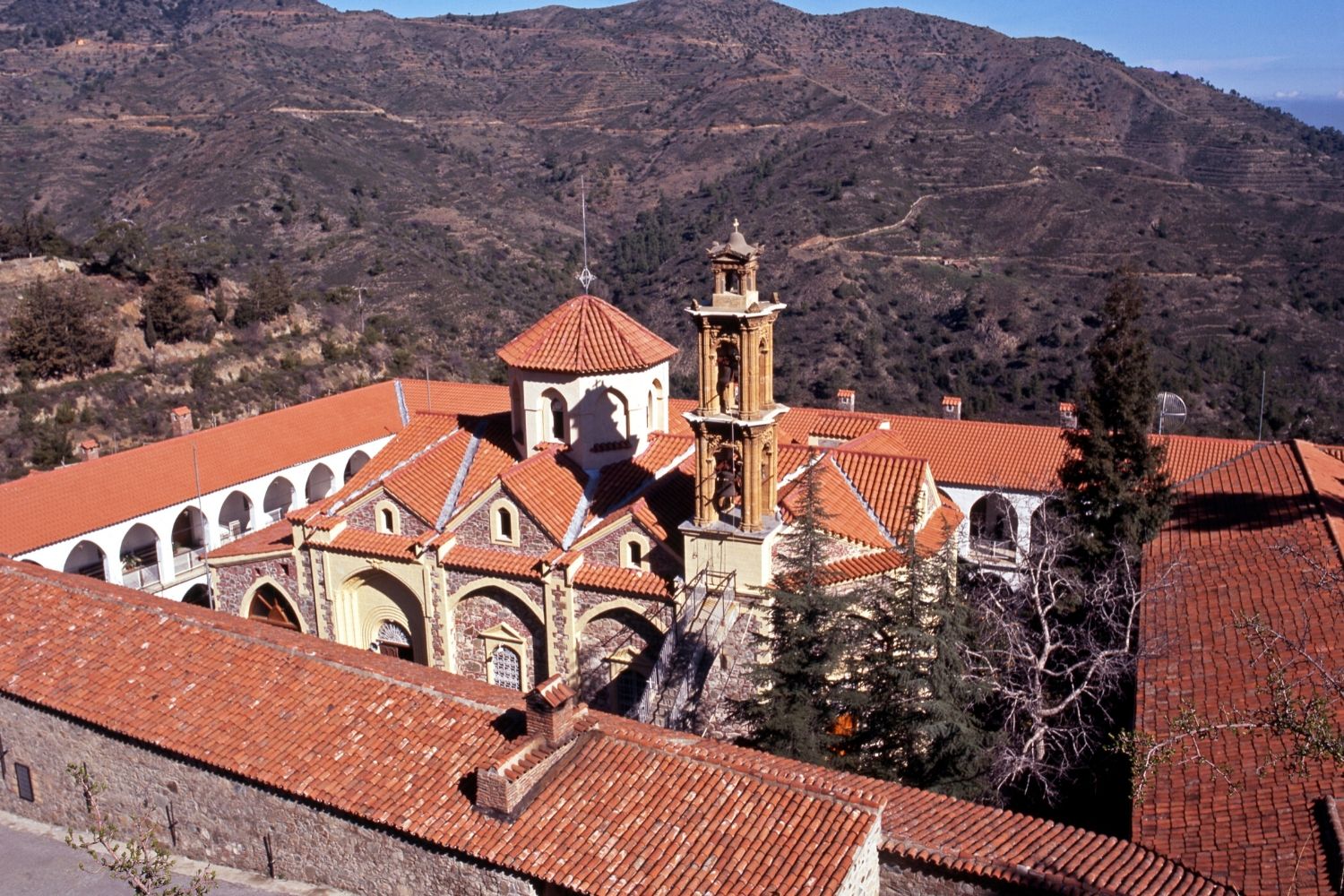  Machaira Monastery From The Neighboring Hillside