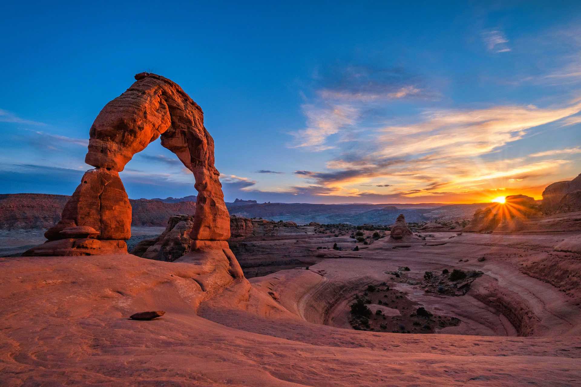 Arches National Park Delicate Arch Sunset