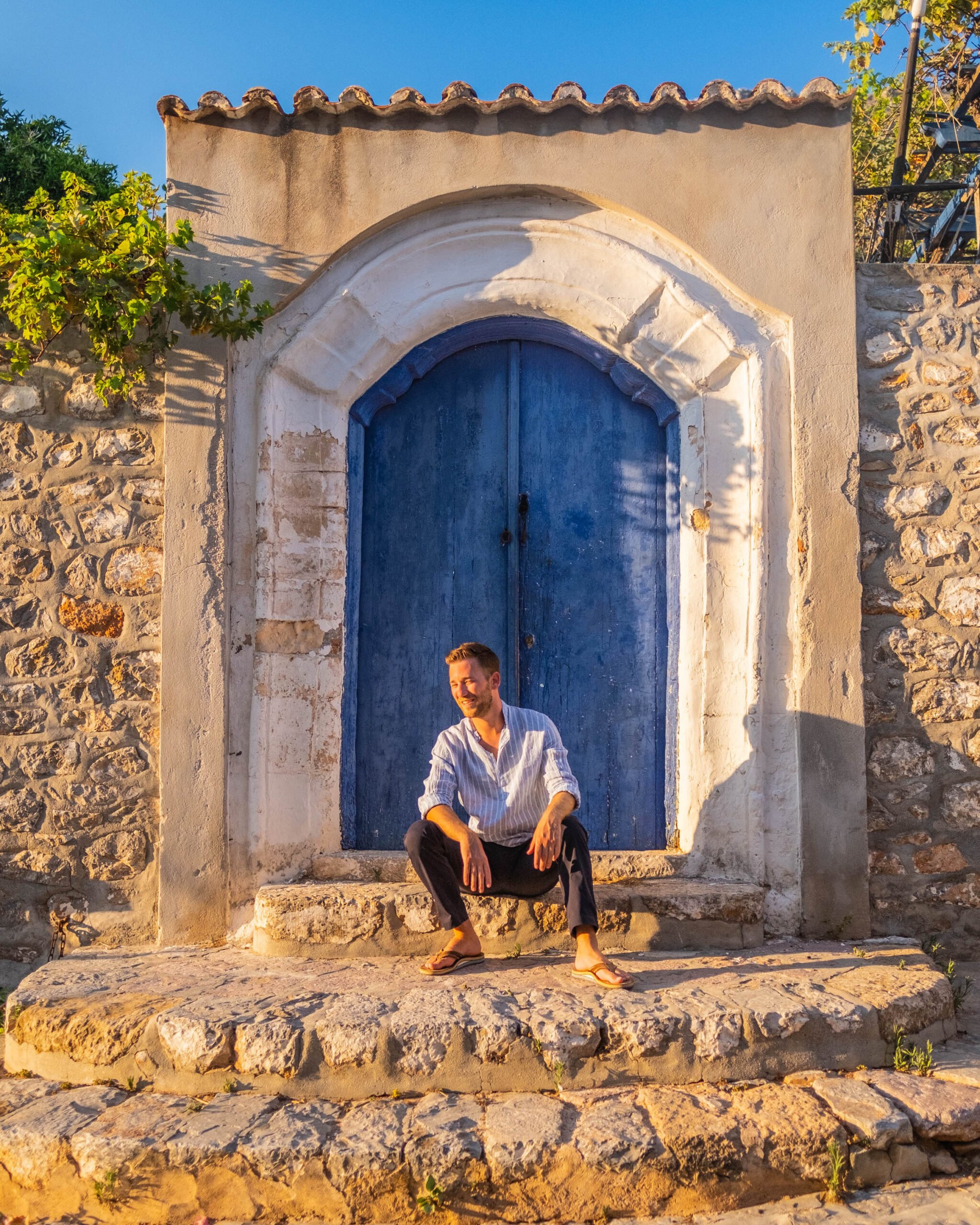 Wandering around Hydra - mens greece outfits