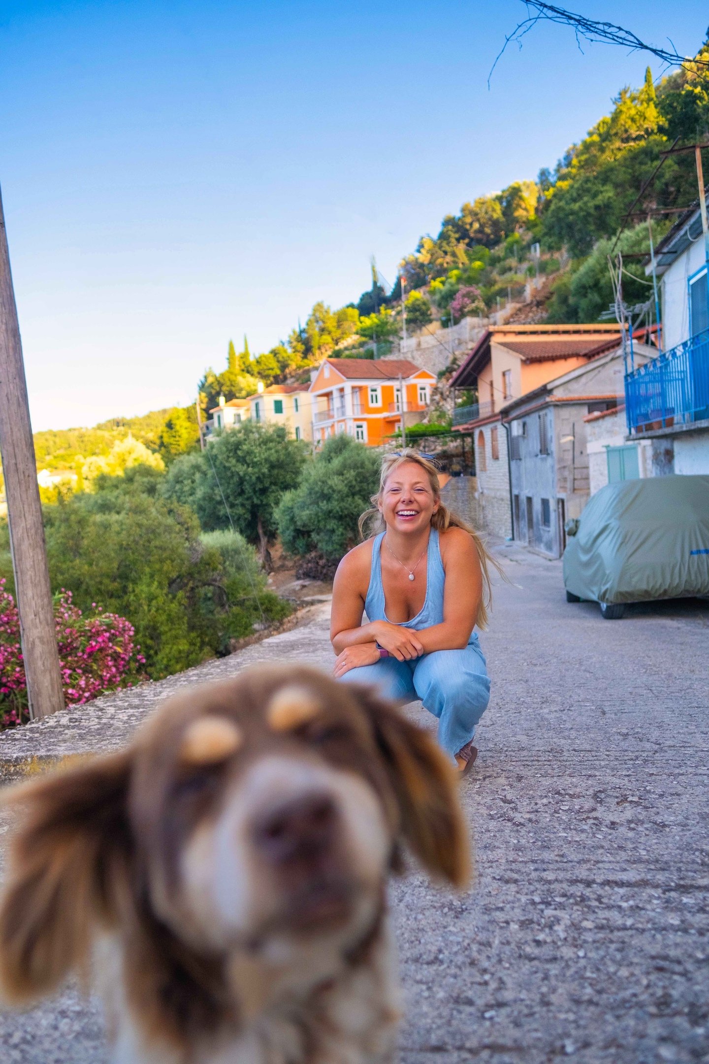 Natasha On Ithaki With A Doggo