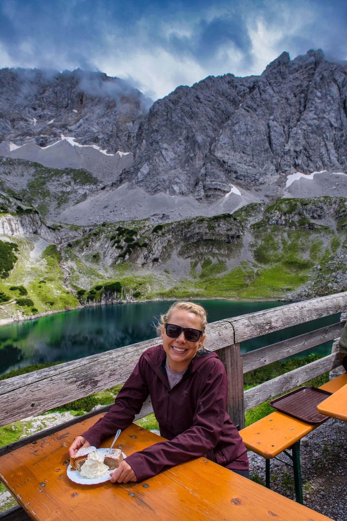 Strudel at the Coburger Hütte above Drachensee