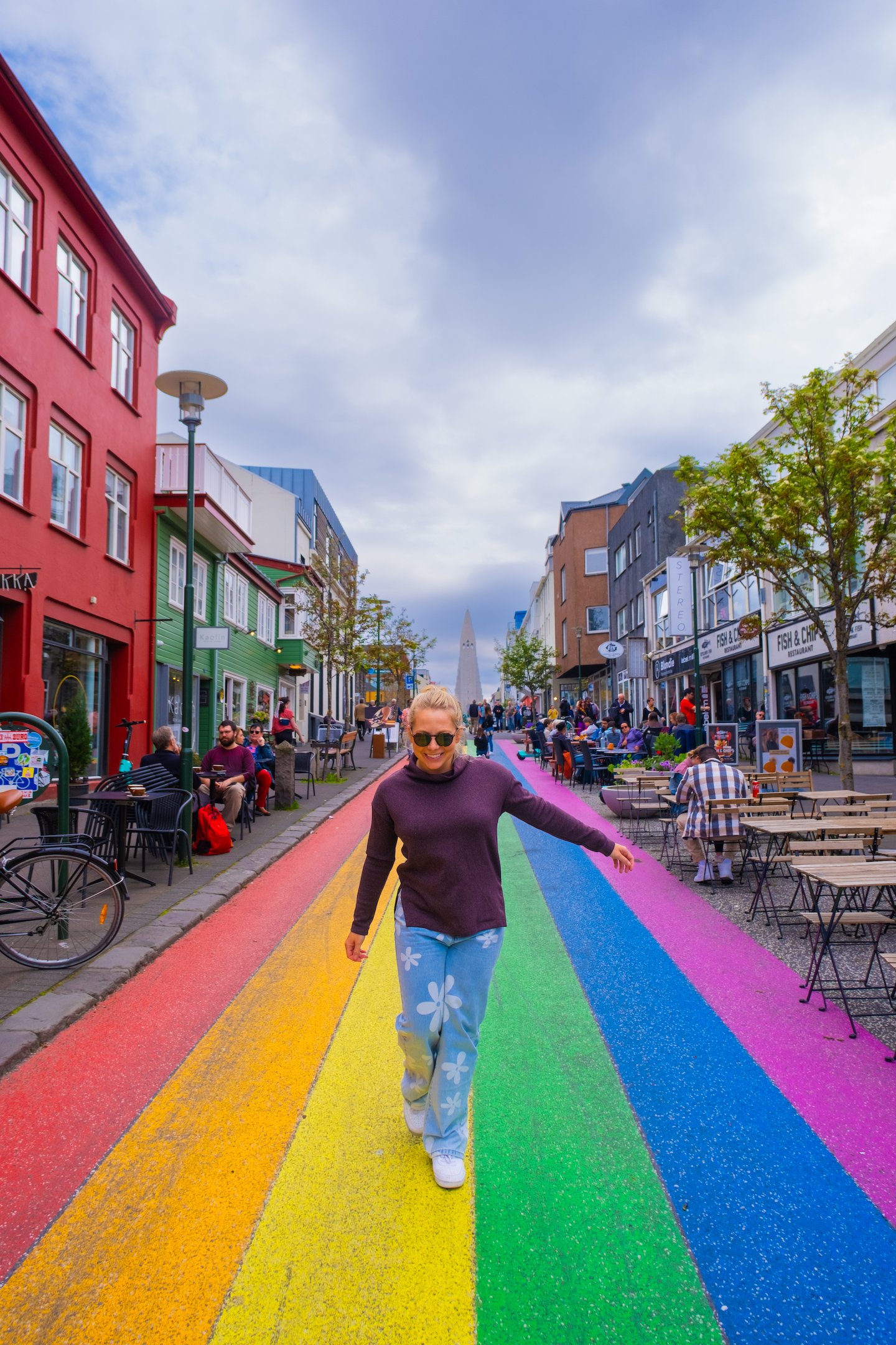 Natasha Exploring Downtown Reykjavik